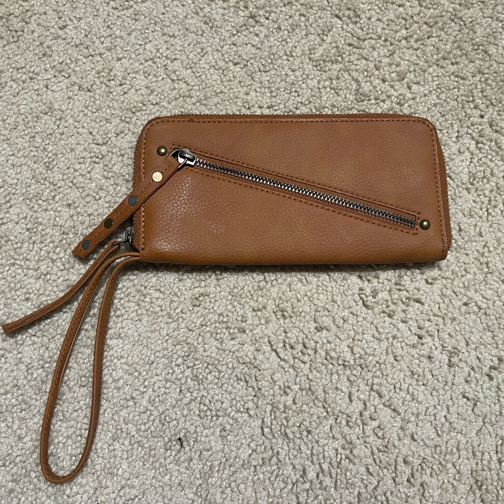 Free People Vegan Leather zip around Wallet